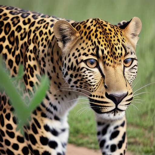 prompt: a photo of the leopard