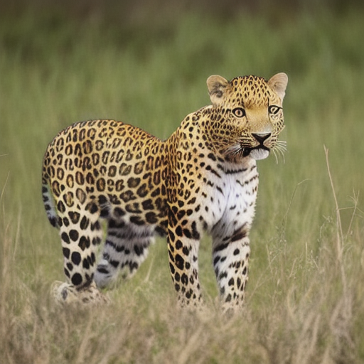 prompt: a HQ image of the leopard